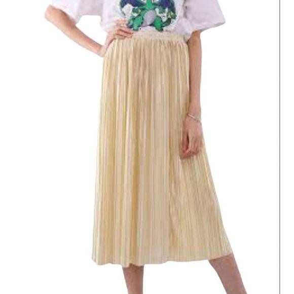 MagicScarf Co Gold Maxi Skirt OS - Picture 2 of 7